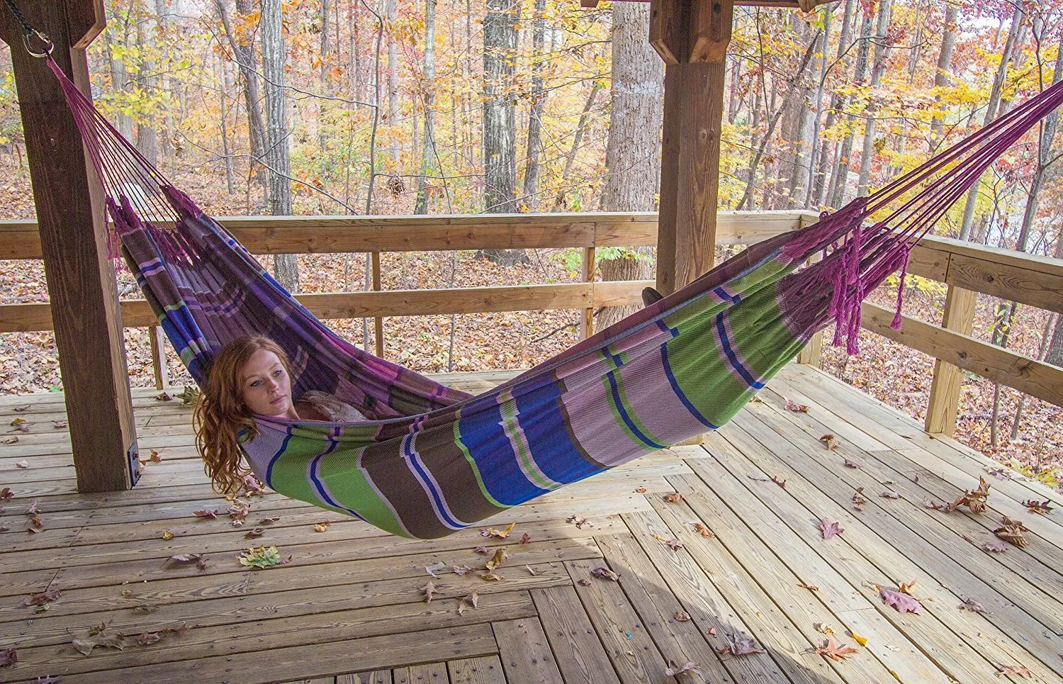 100% Soft Cotton Extra Large Brazilian Mayan Hammock - FMS