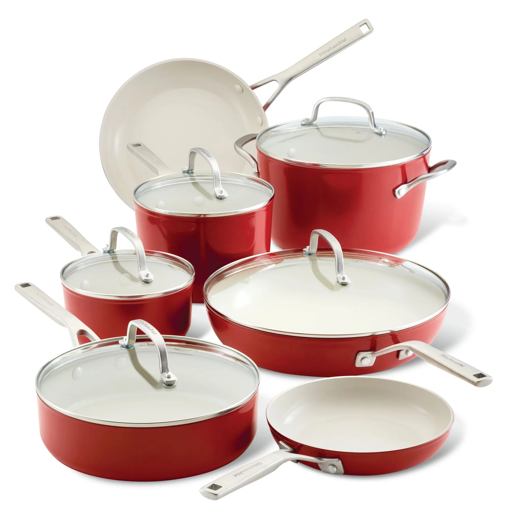 12-Piece Hard Anodized Ceramic Nonstick Cookware Set