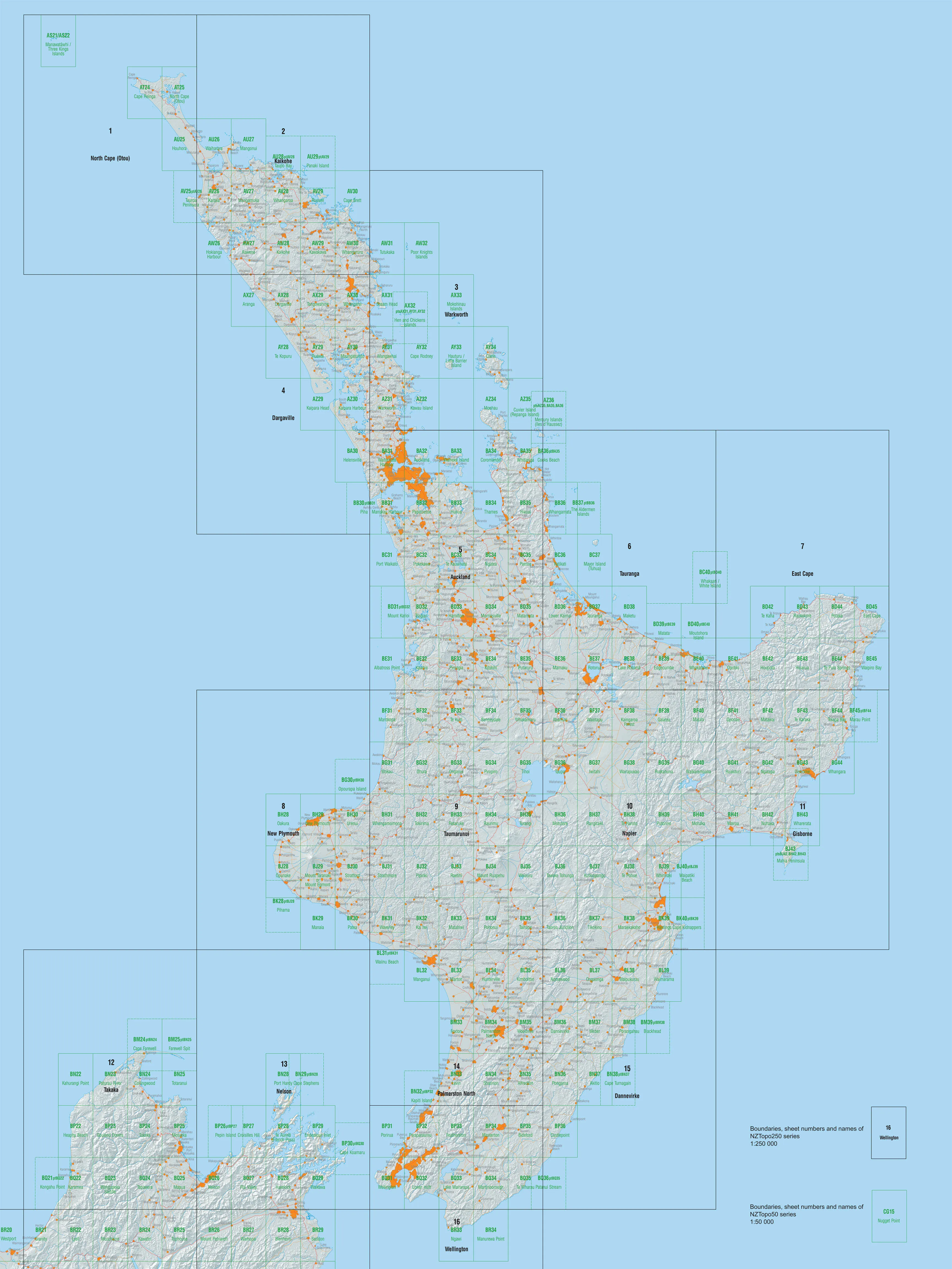 12 - Takaka Topo250 map