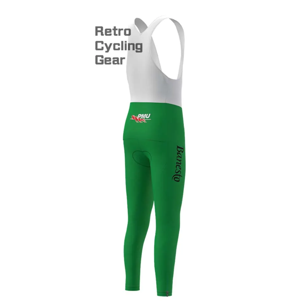 1990s Banesto Fleece Retro Cycling Bib Pants