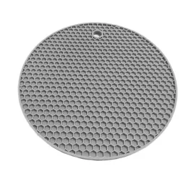 4pack Non Slip Silicone Hot Pads Mat-Grey