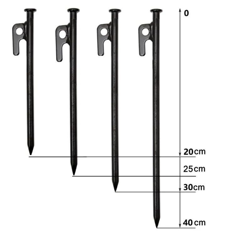 6 PCS 20cm Outdoor Camping Windproof Fixed Canopy Ground Nails