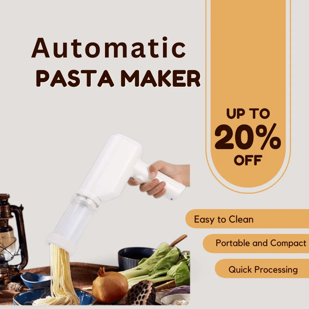 Automatic Pasta Maker - Portable & Easy to Clean