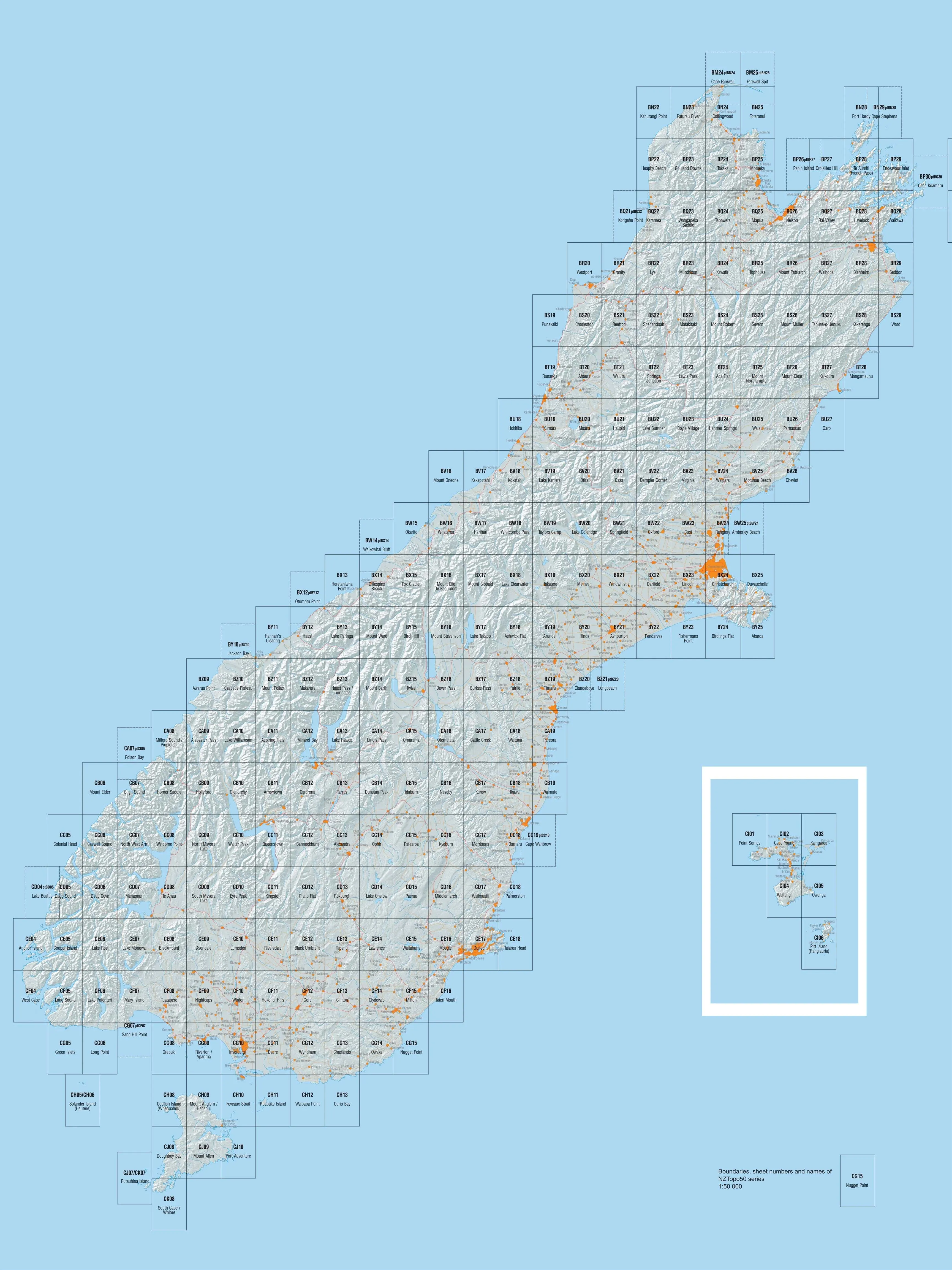 BF34 - Benneydale Topo50 map