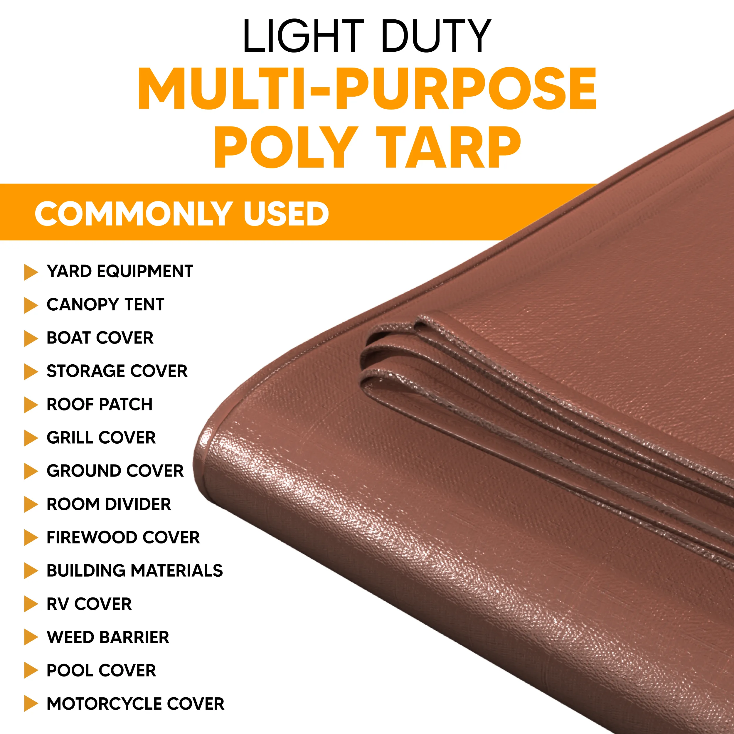 Brown Poly Tarps