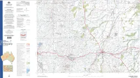 Cloncurry SF54-02 Topographic Map 1:250k