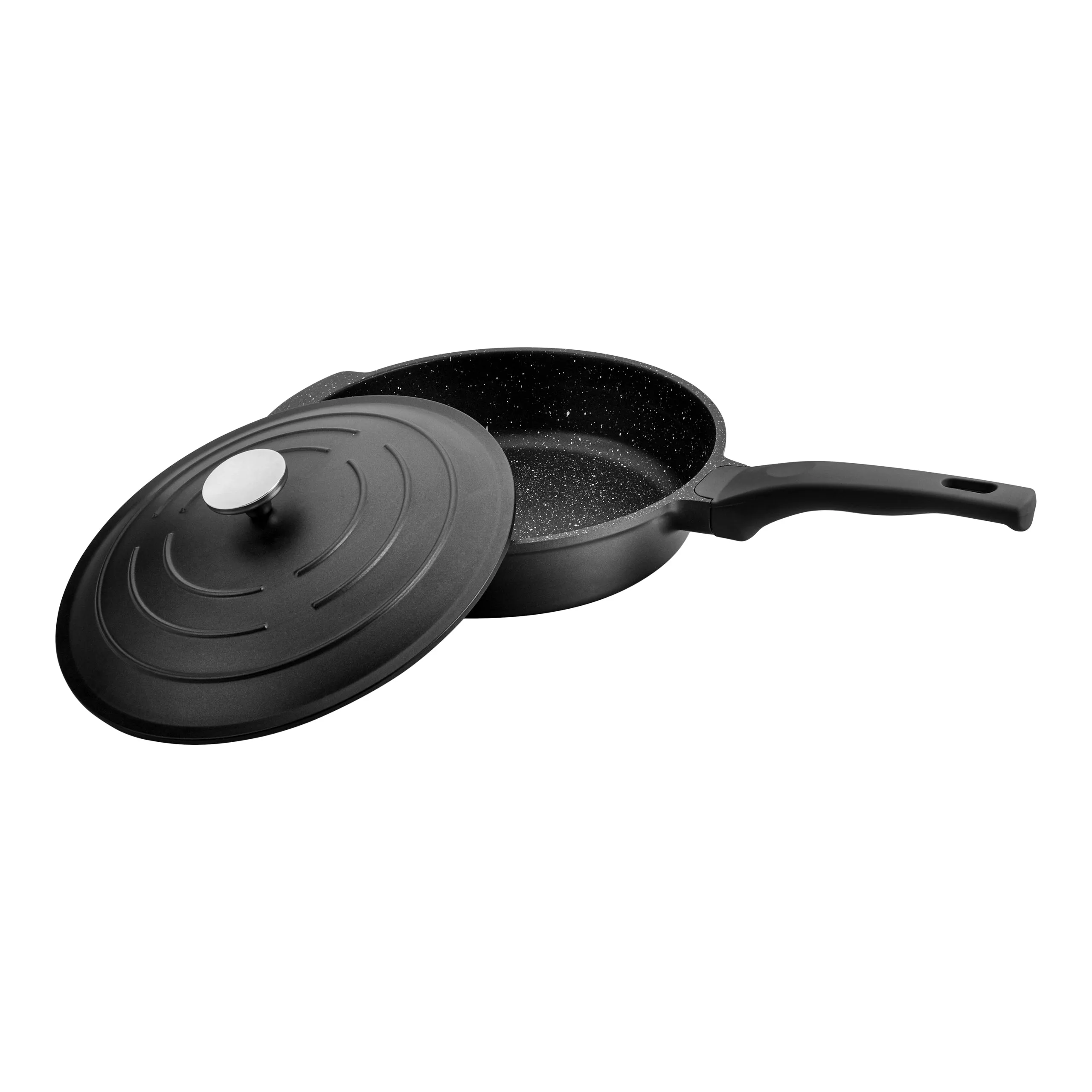 Commichef Cast Aluminium 32cm All-In-One-Pan - Black