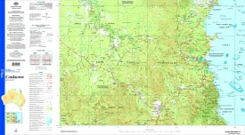 Cooktown SD55-13 Topographic Map 1:250k