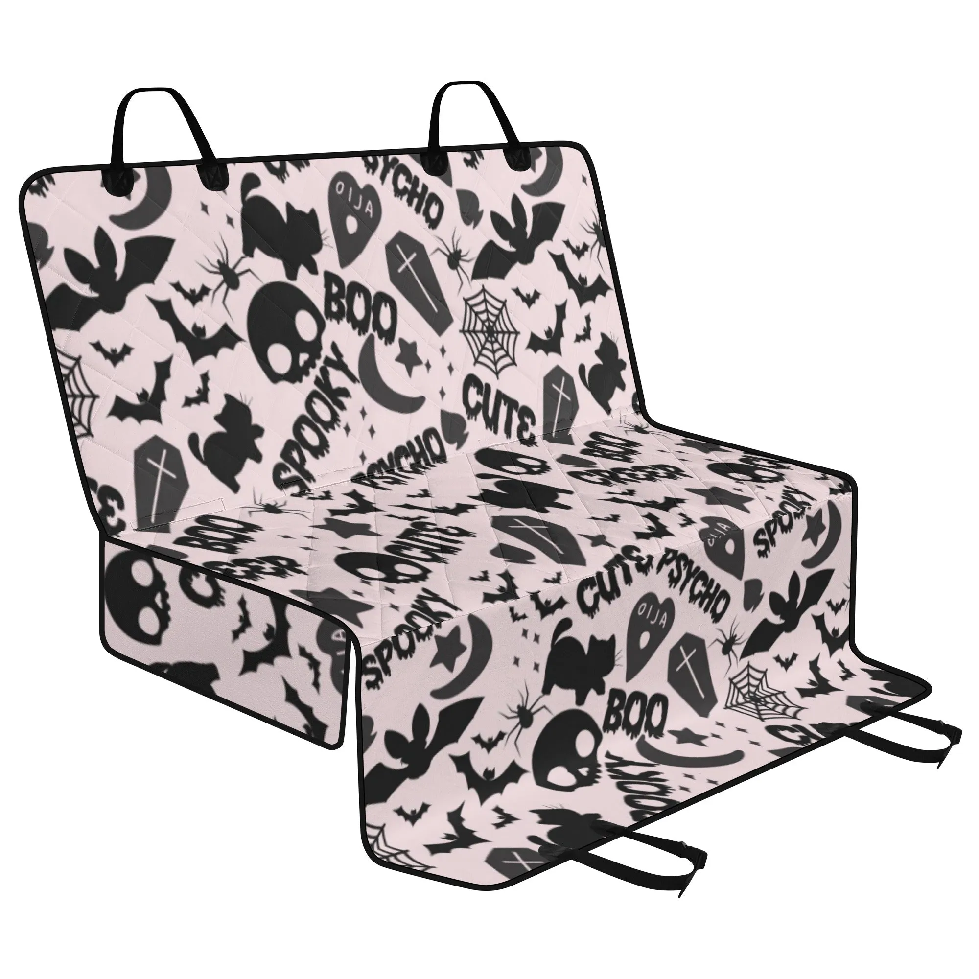 Dog Car Seat Covers and Hammocks | Pet Accessories | Back Seat Cover for Dogs and Cats- Spooky Boo