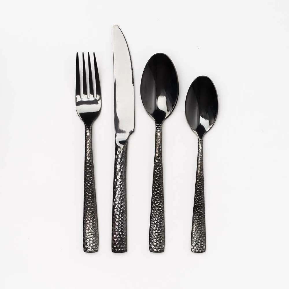 Hammered Flatware - Black