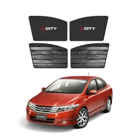 Honda City Double Layered Side Shades With Logo - Model 2009-2021