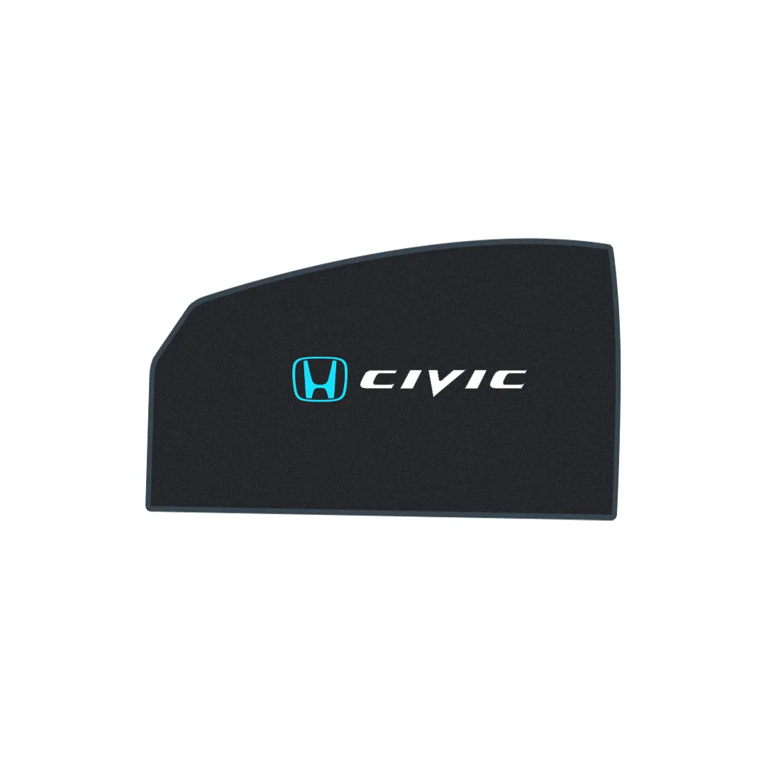 Honda Civic Side Shades With Logo - Model 2001-2005