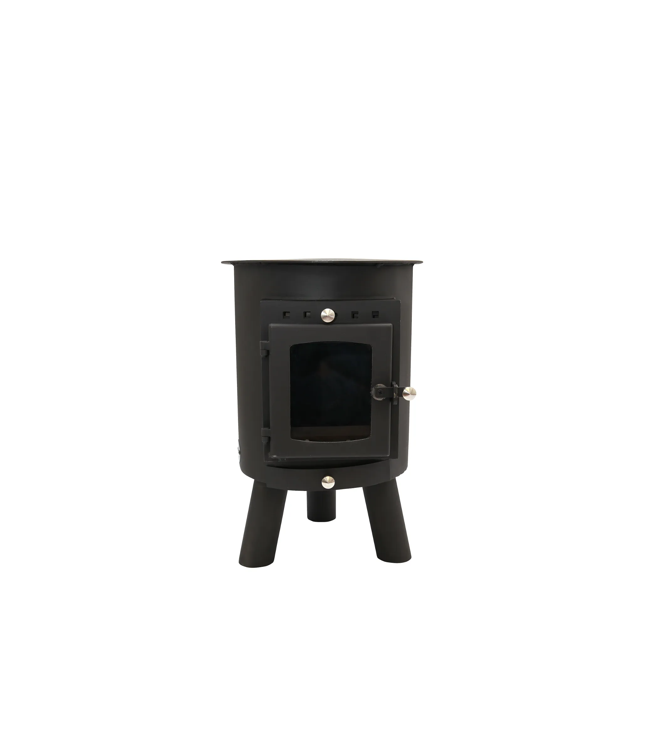 Hygge Oval Wood Stove | 4.5kw 18kg | Single Wall Flue and Boiler Package