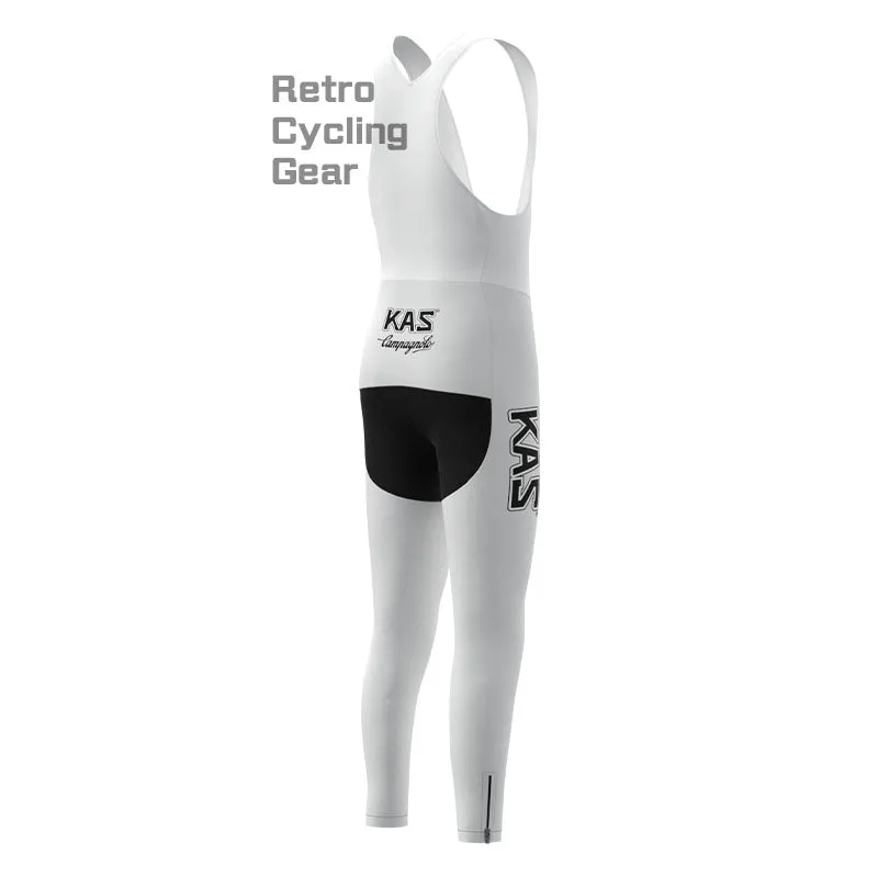 KAS White Fleece Retro Cycling Pants