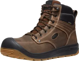 Keen Utility Mens Fort Wayne 6in WP CT Dark Earth/Gum Leather Work Boots