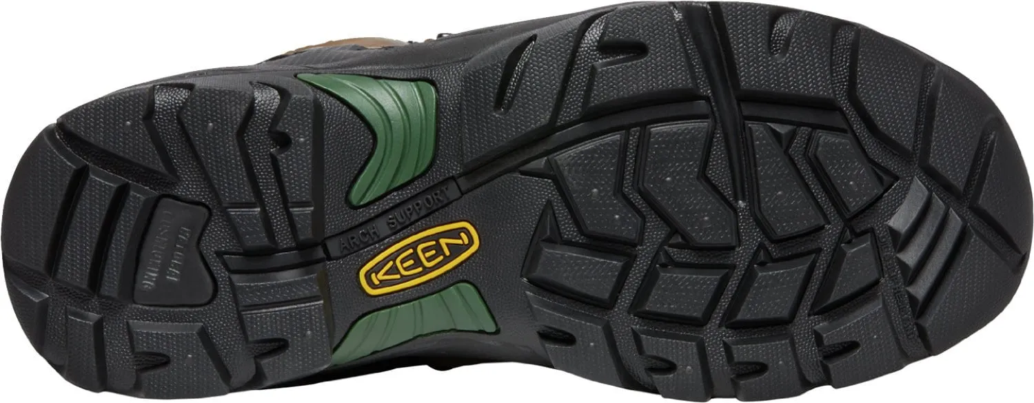 Keen Utility Mens Pittsburgh Energy 6in WP Soft Cascade/Green Leather Work Boots