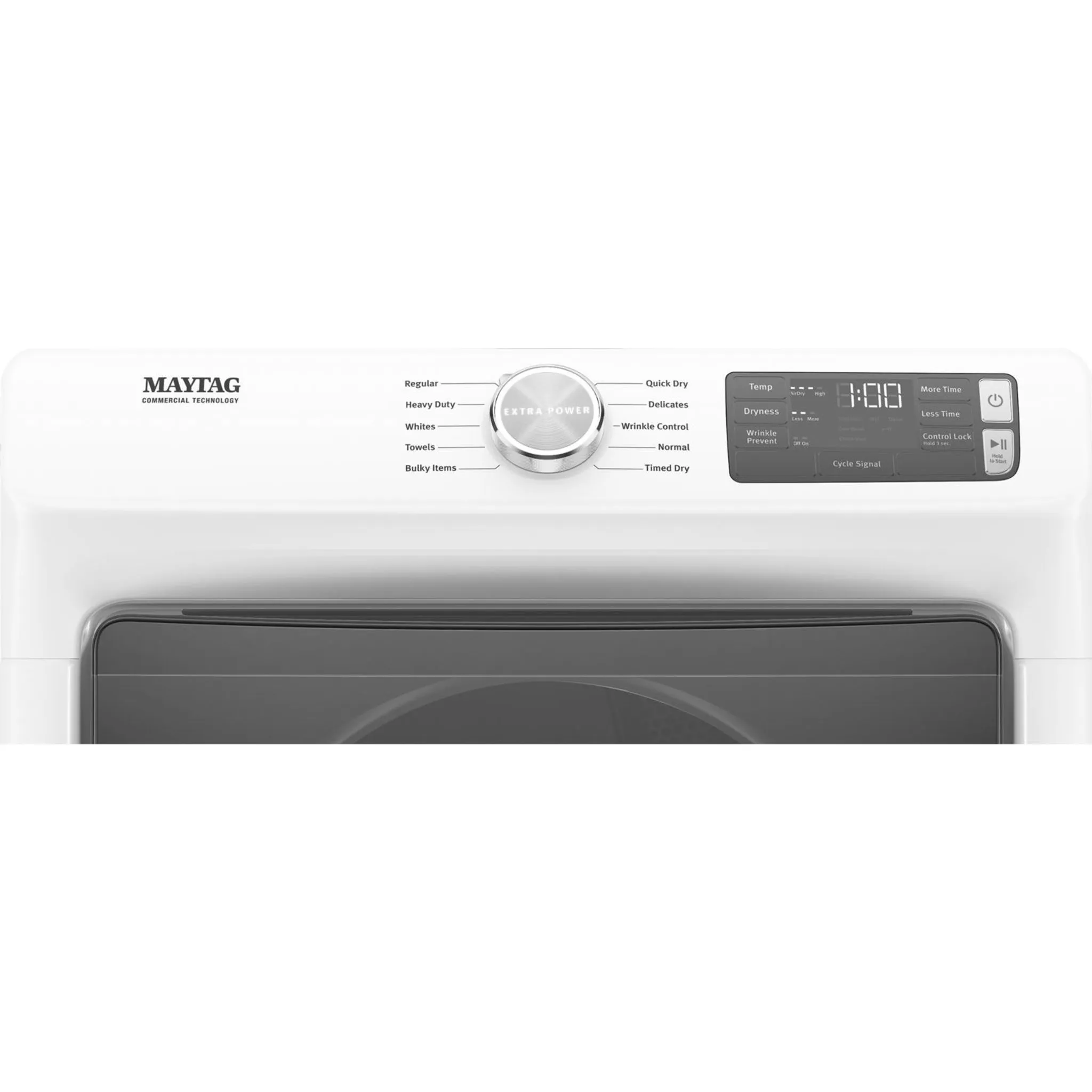 Maytag Front Load Electric Dryer with Extra Power and Quick Dry cycle - 7.3 cu. ft. (YMED5630HW)