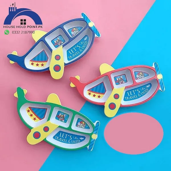 Melamine Baby Feeding Dish Airplane