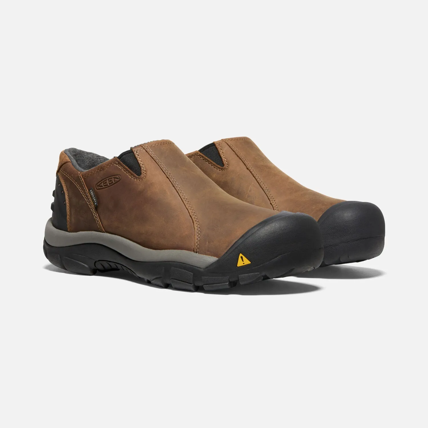 Men's Keen Brixen Waterproof Low Color: Slate Black/Madder Brown