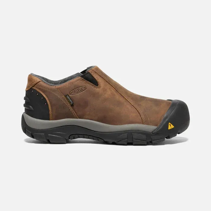 Men's Keen Brixen Waterproof Low Color: Slate Black/Madder Brown