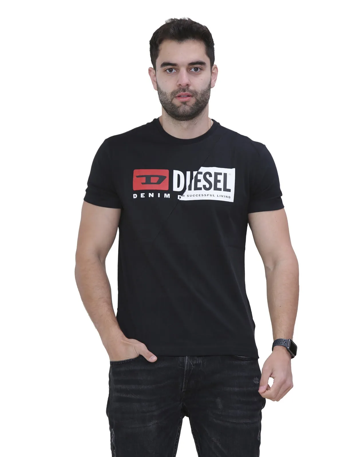 Mens Short Sleeve Printed Deisel Cuty T-shirt