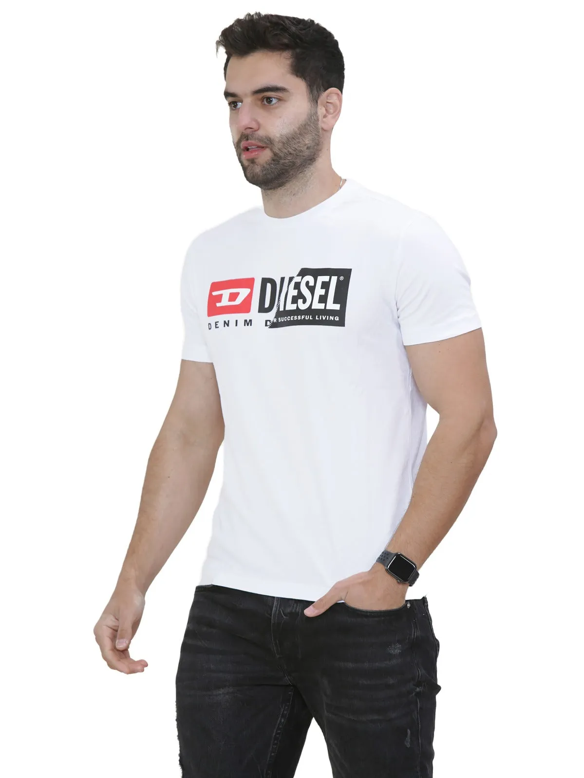 Mens Short Sleeve Printed Deisel Cuty T-shirt