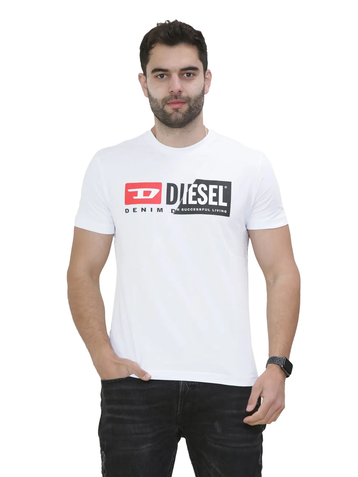 Mens Short Sleeve Printed Deisel Cuty T-shirt