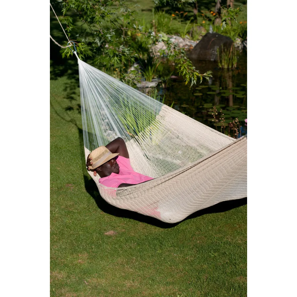 Mexican Matrimonial Hammock - Natural White