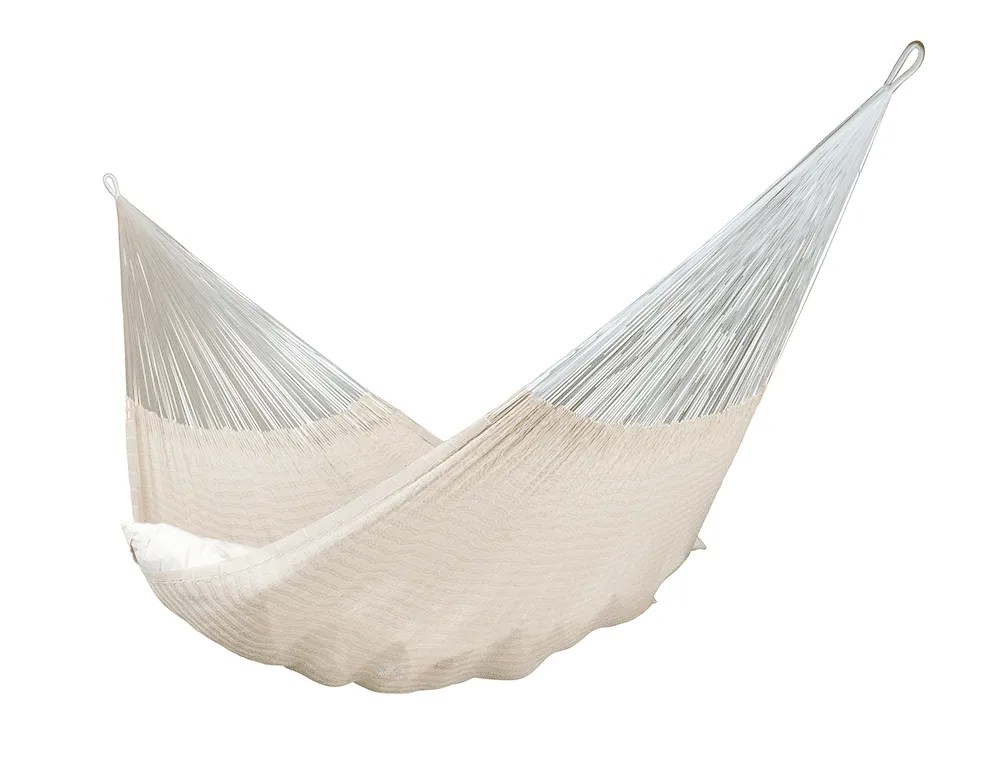 Mexican Matrimonial Hammock - Natural White