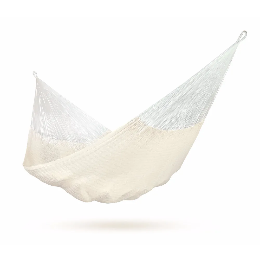 Mexican Matrimonial Hammock - Natural White