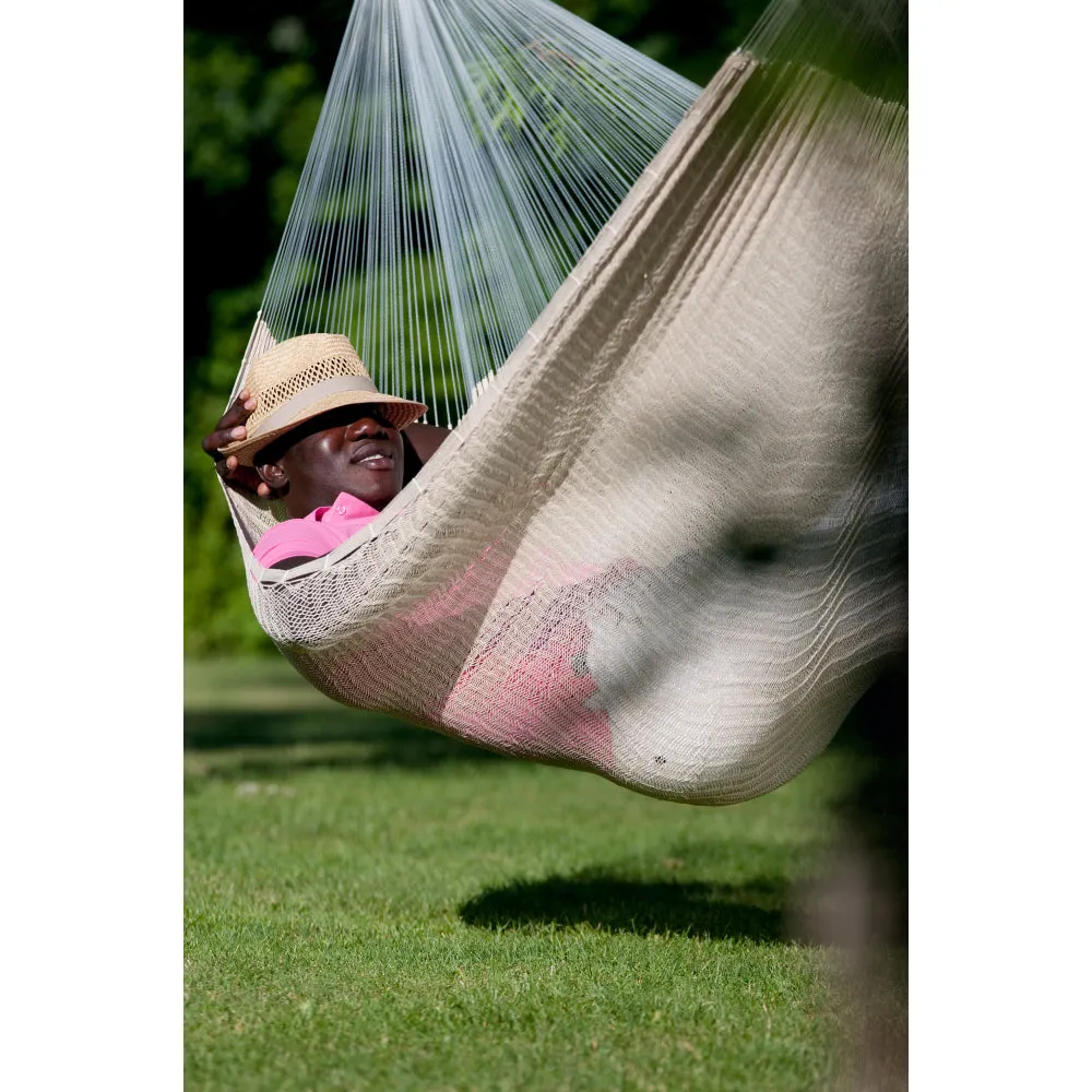 Mexican Matrimonial Hammock - Natural White