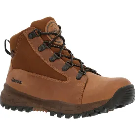 Rocky Youth Unisex Spike Waterproof Outdoor Bark Brown Leather Hiking Boots