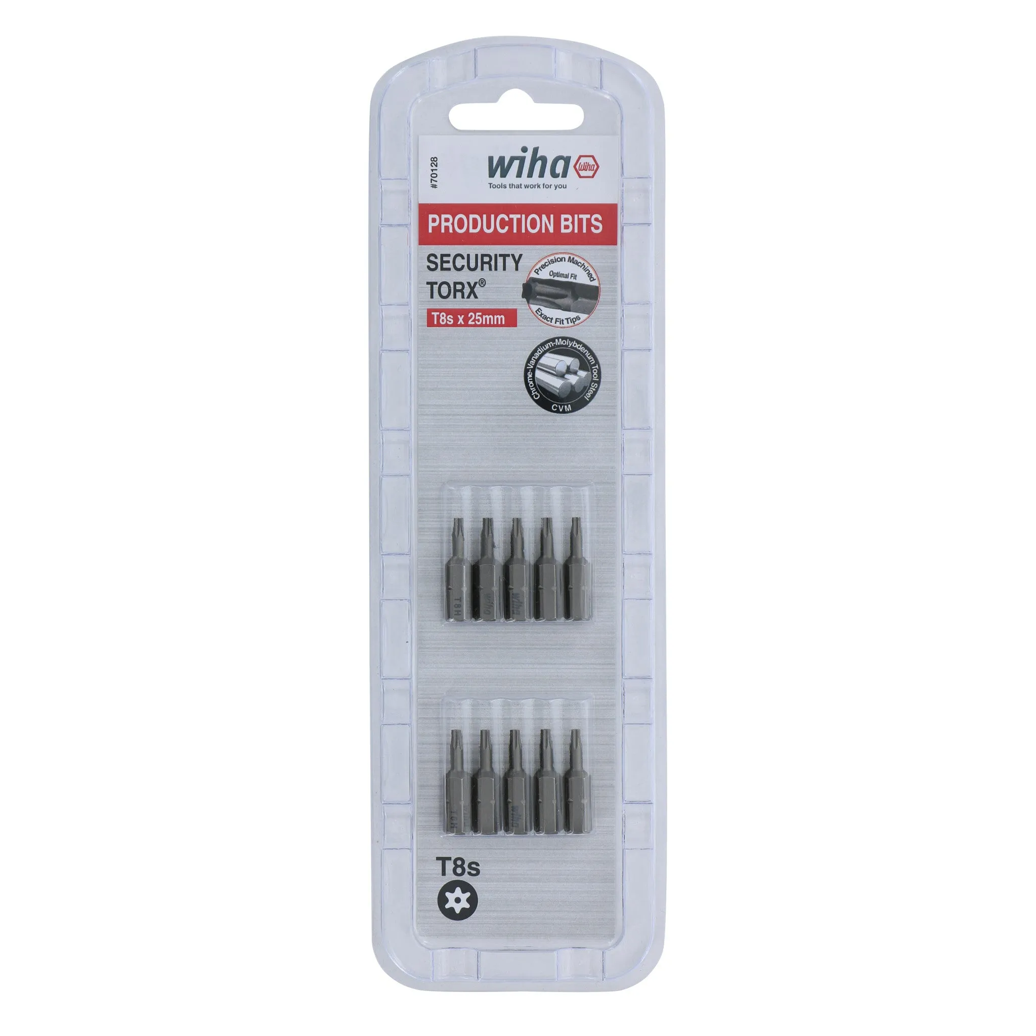 Security Torx Bit T8s - 25mm - 10 Pack