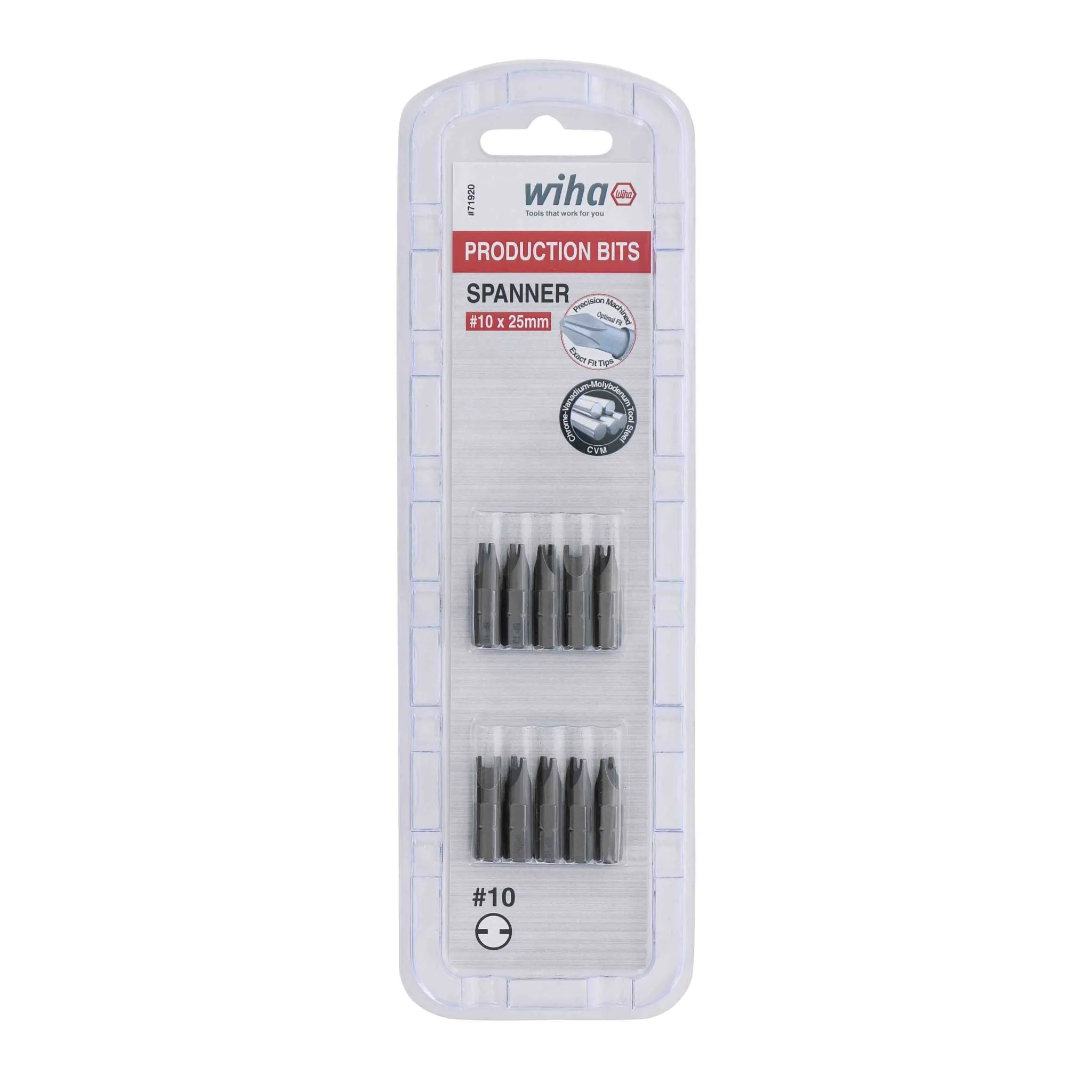 Spanner Bit #10 - 25mm - 10 Pack