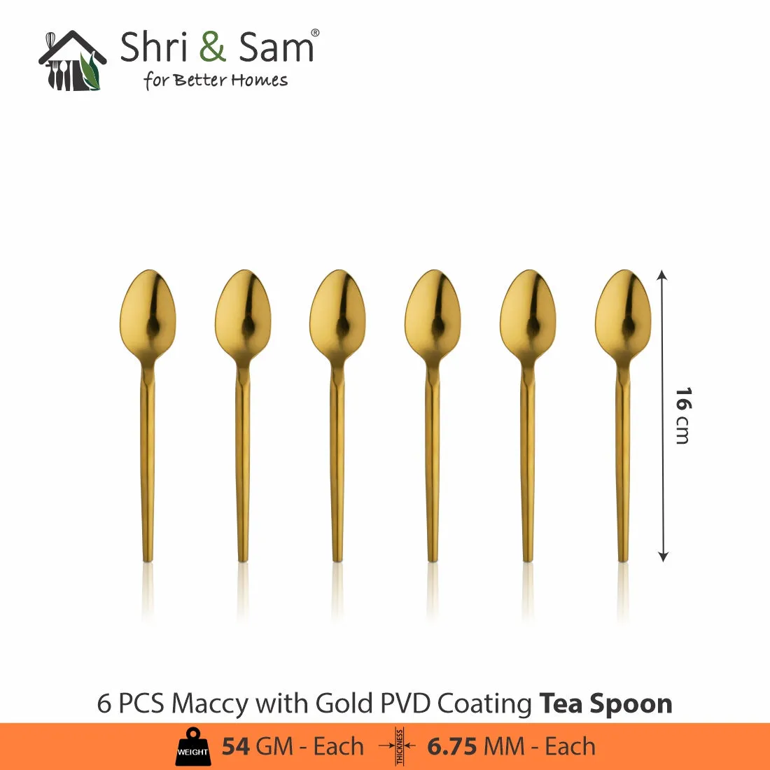 Stainless Steel 24 PCS Cutlery Set with PVD Coating Maccy