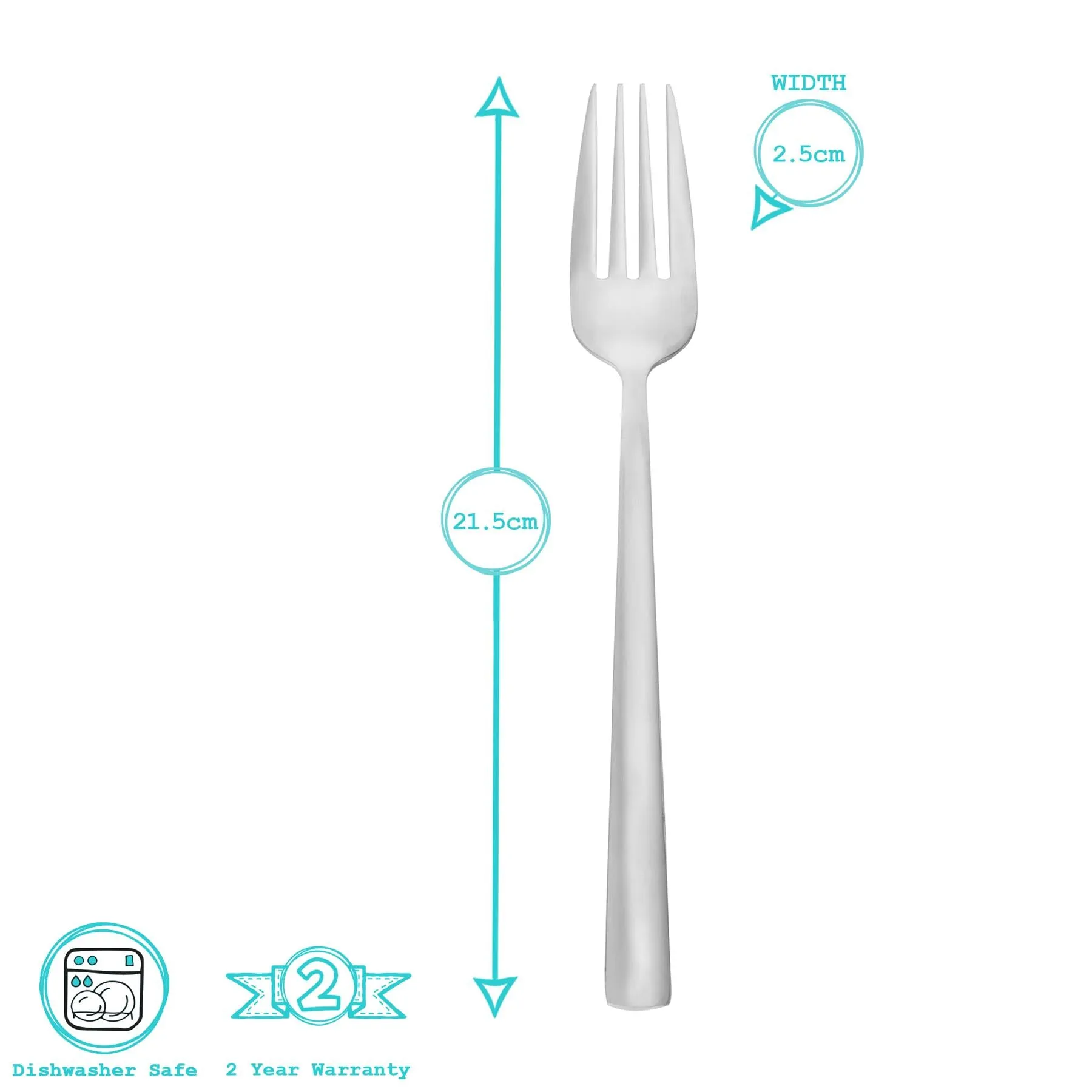 Tondo Stainless Steel Dinner Forks - By Argon Tableware