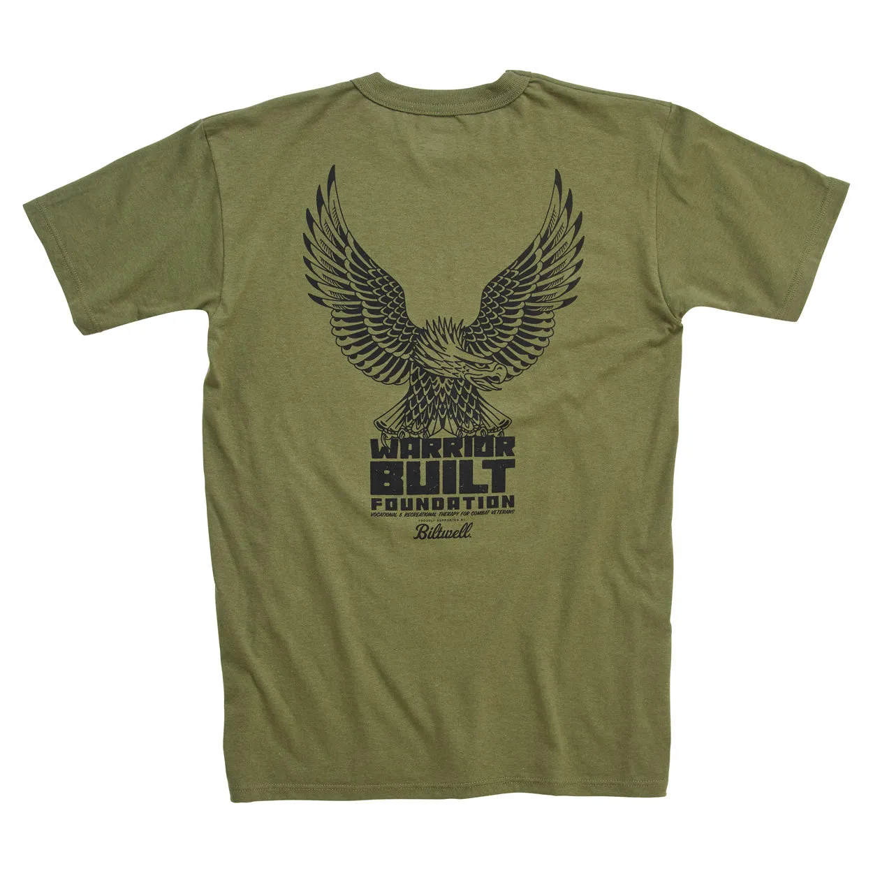 Warrior Built Olive Eagle Tee