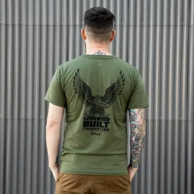 Warrior Built Olive Eagle Tee