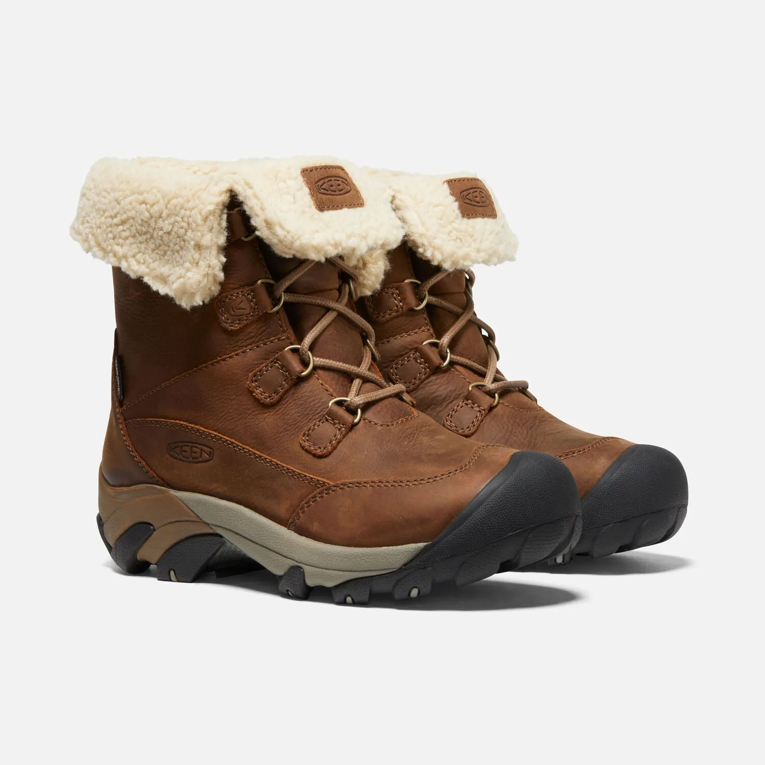 Women's Betty Waterproof Short Boot Color: Brown / Shitake