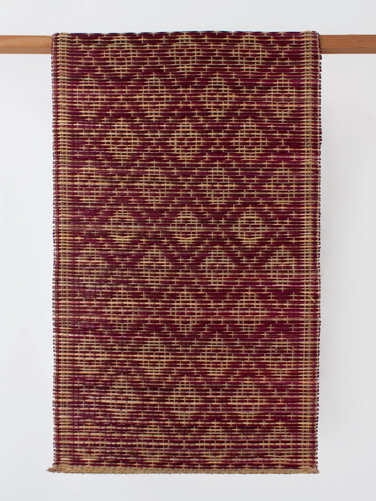 Woven Moroccan Mat, Berry