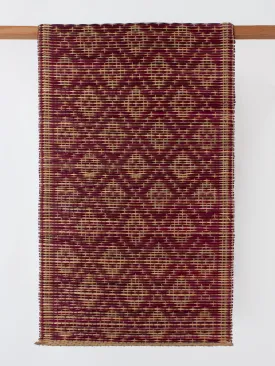 Woven Moroccan Mat, Berry